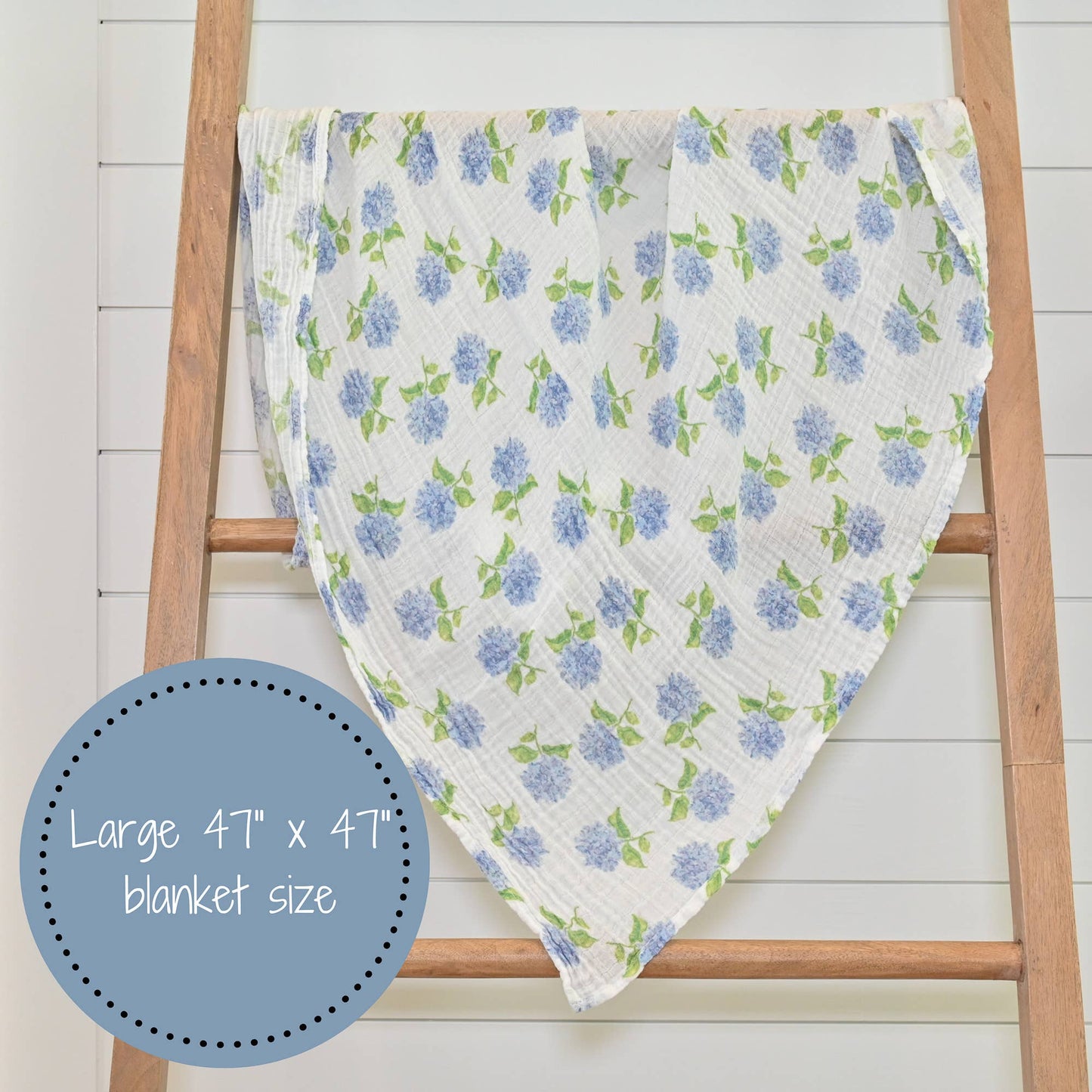 LollyBanks - You Had Me At Hydrangea Baby Swaddle Blanket