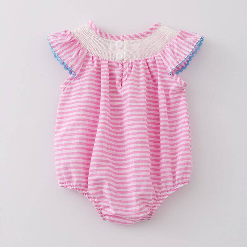 Cowgirl Smocked Baby Romper