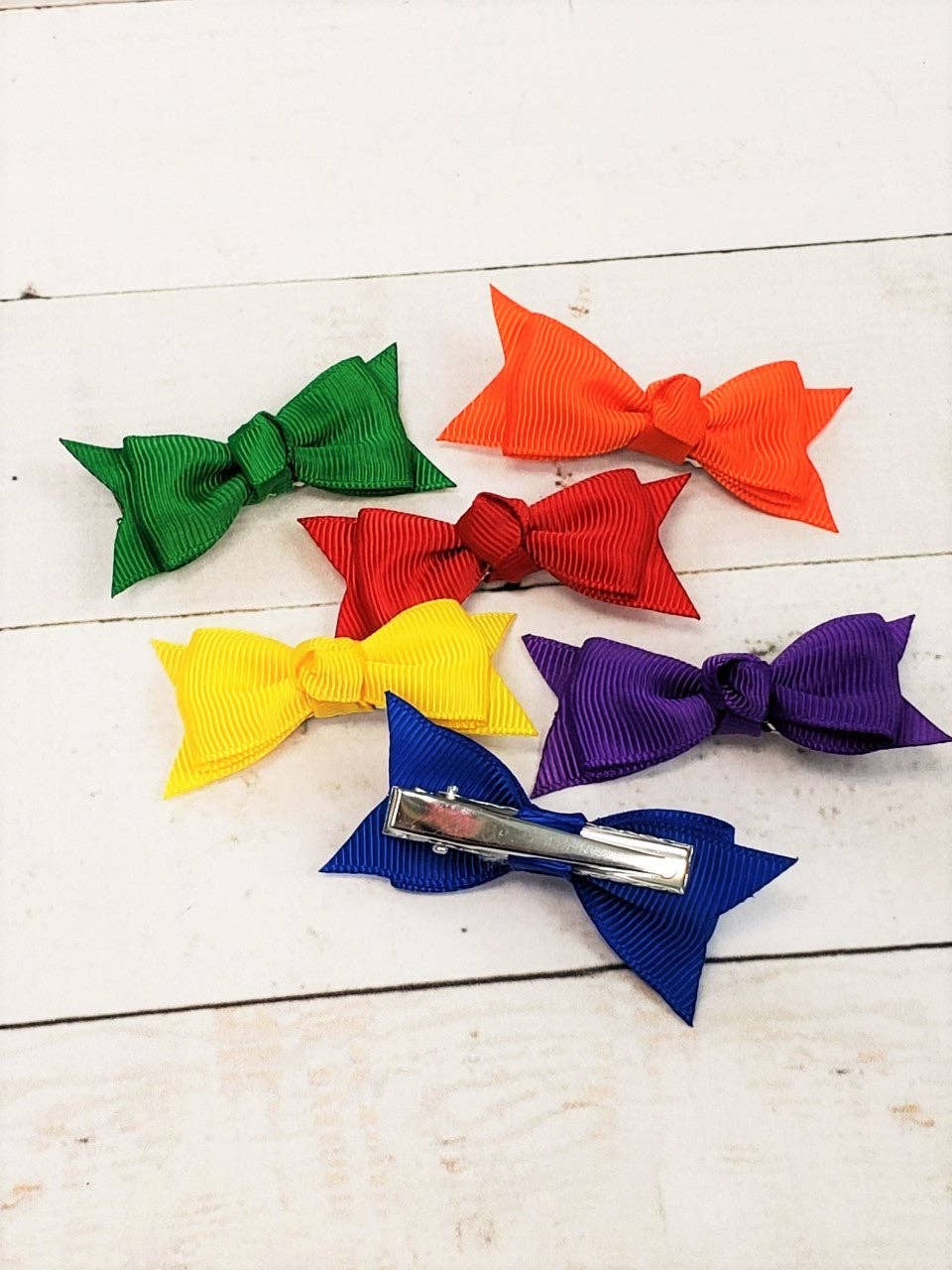 Solid Baby Bow Clippie Variety Packs - 6 Bows (4 Color Set Options!)