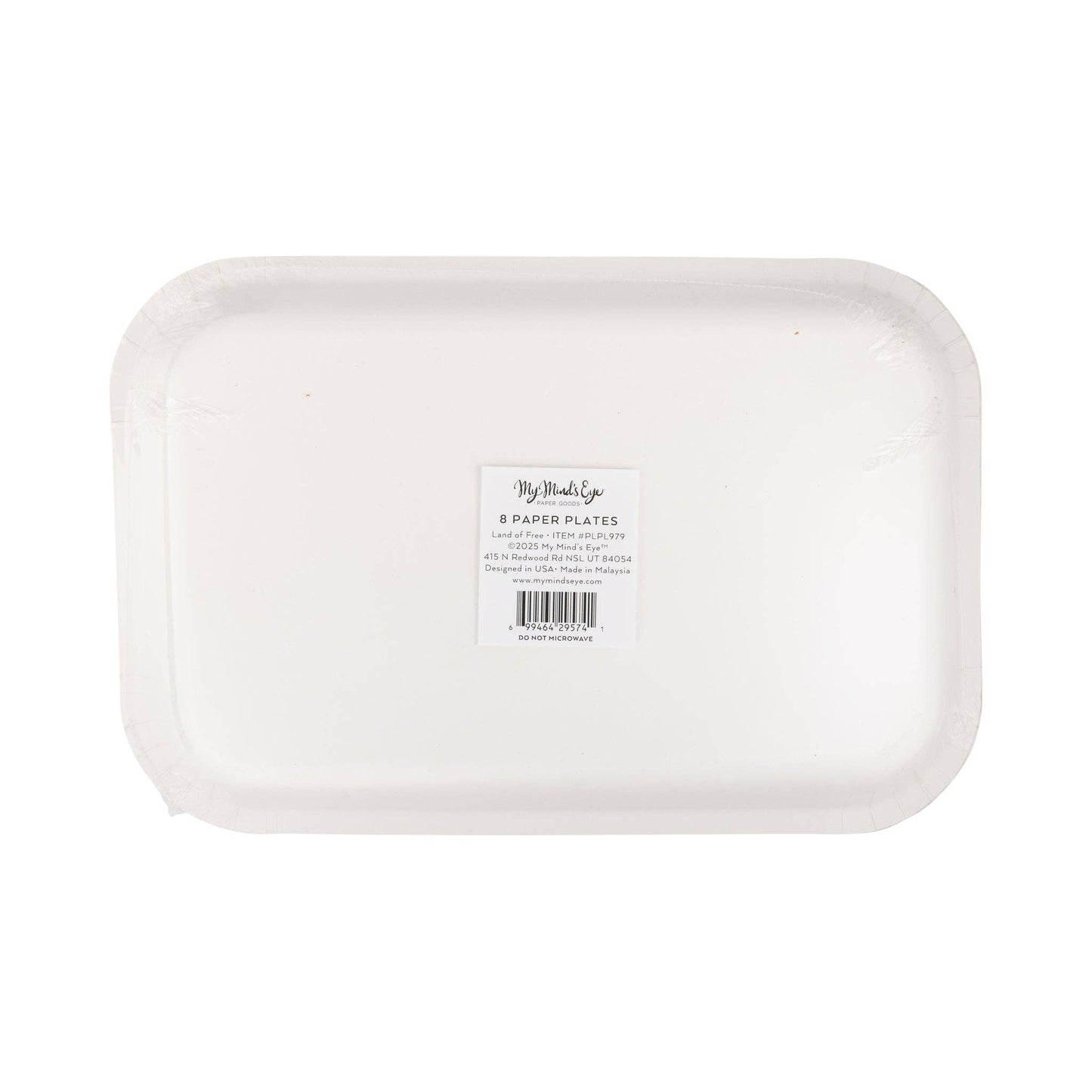 Land of Free Map Plate (8 ct)