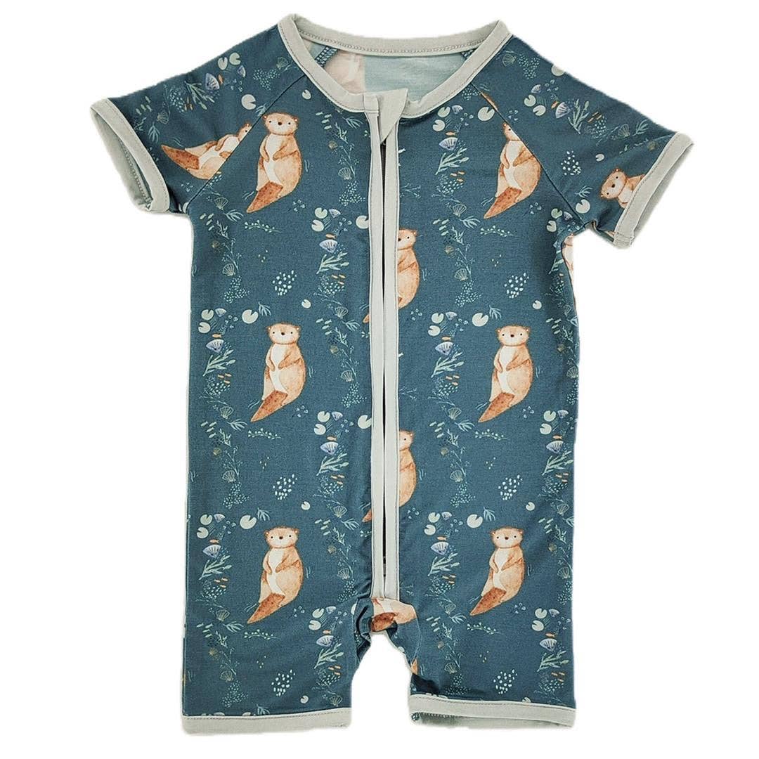 Little One Shop - Otter Pals Bamboo Short Romper