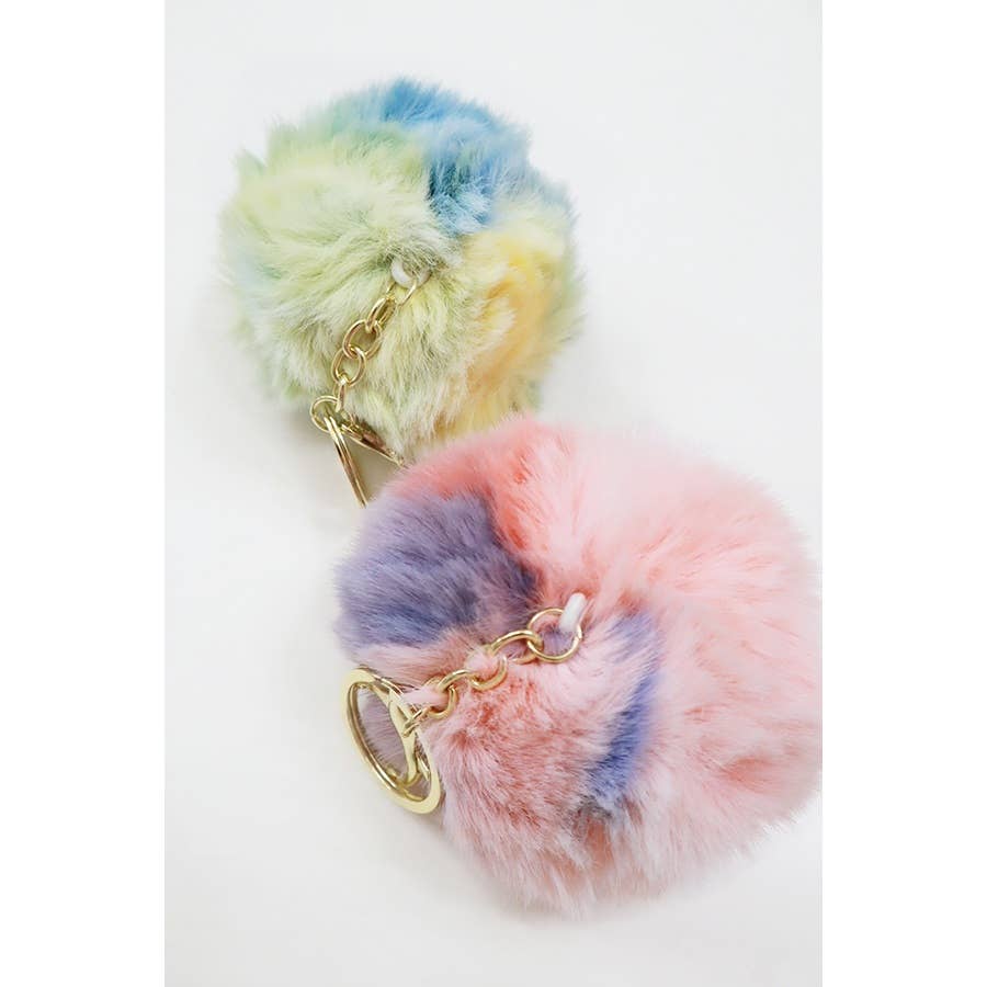 Two Tone Plush Keychain