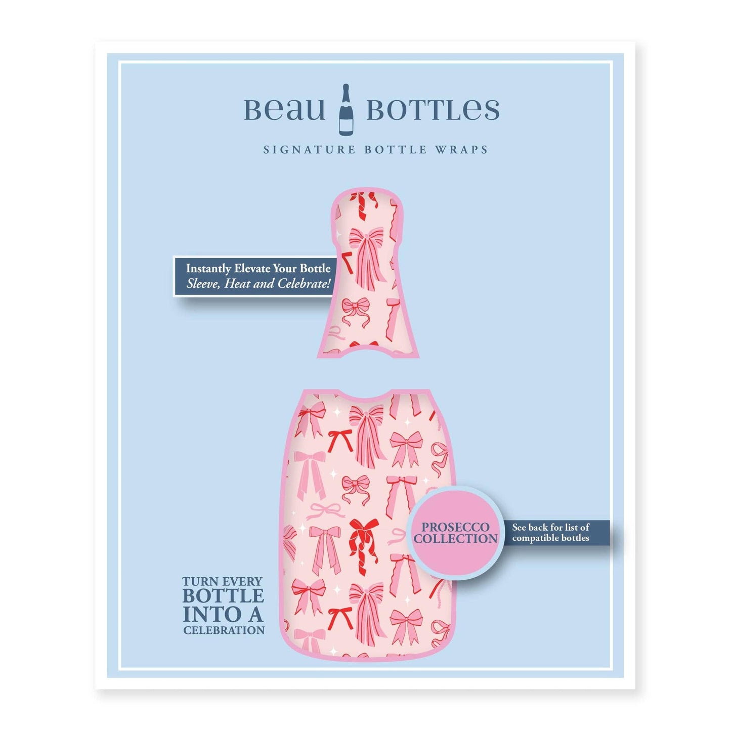 Beau Bottles - Beau Bottles Pretty in Bows - Prosecco Collection