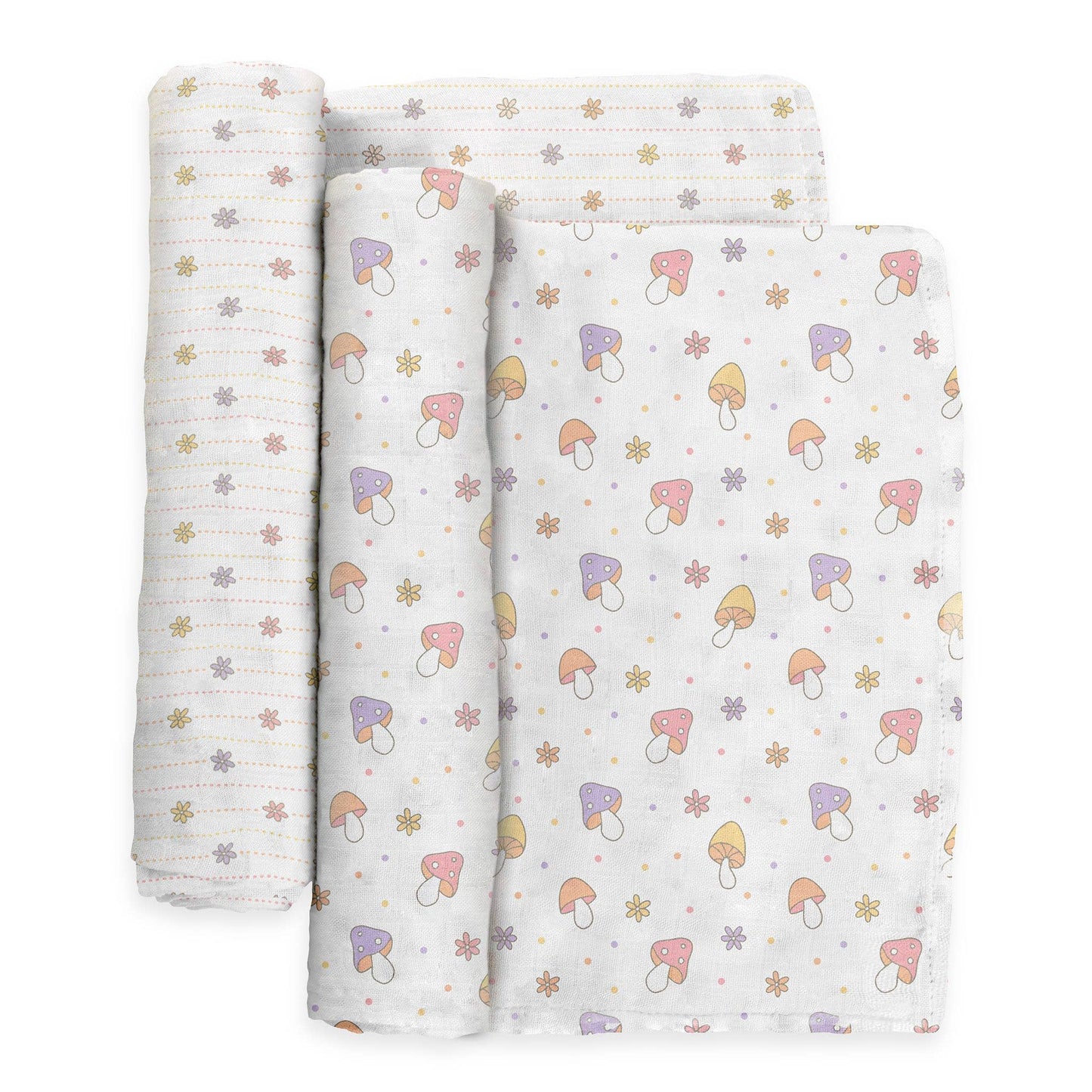 JuJuBe - Swaddle Blanket Set Mushy Love
