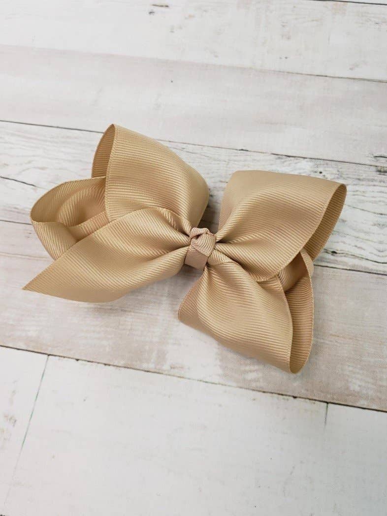 Classic Oversized Grosgrain Hair Bow - Alligator Clip