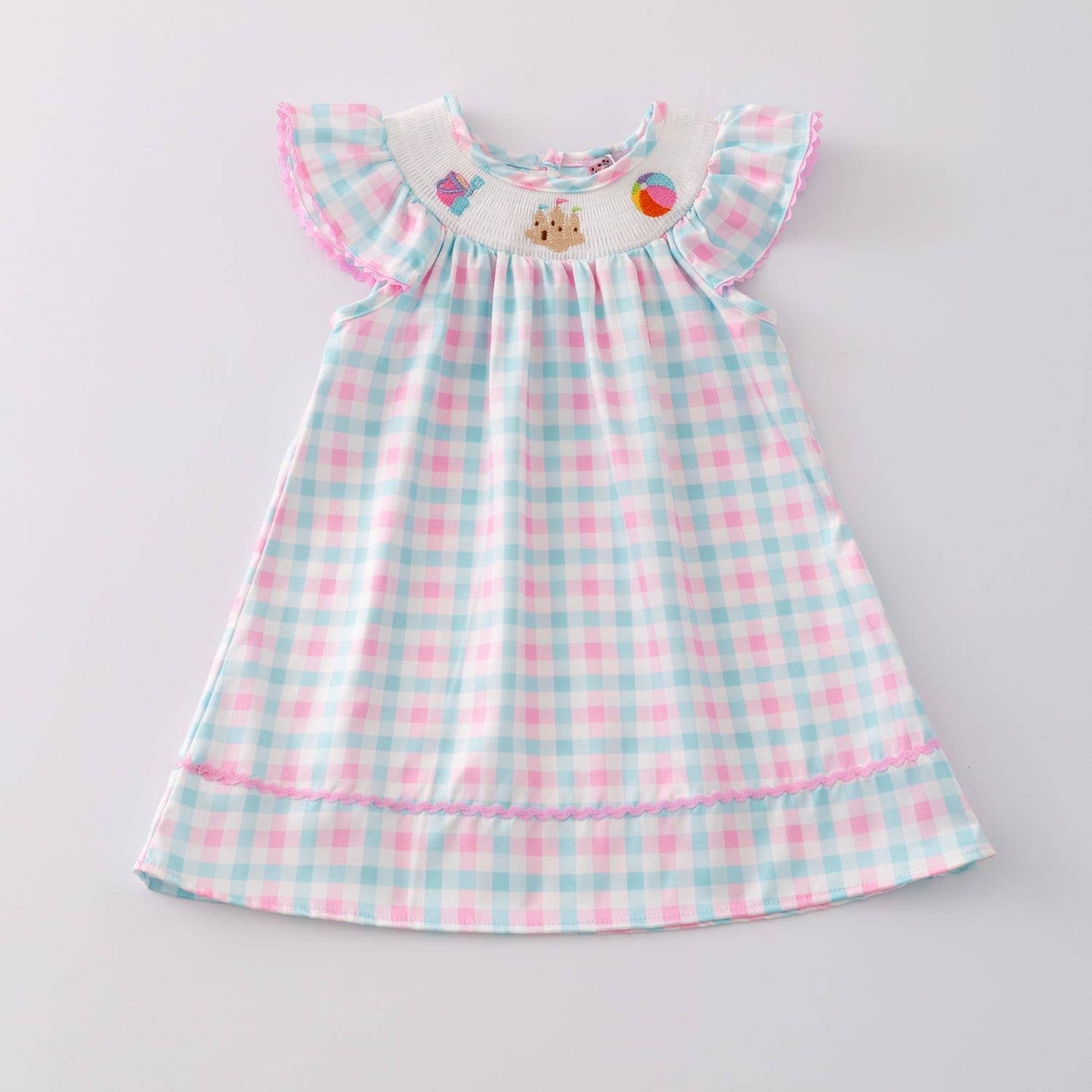 Clover Cottage - Beach Smocked Girls Dress