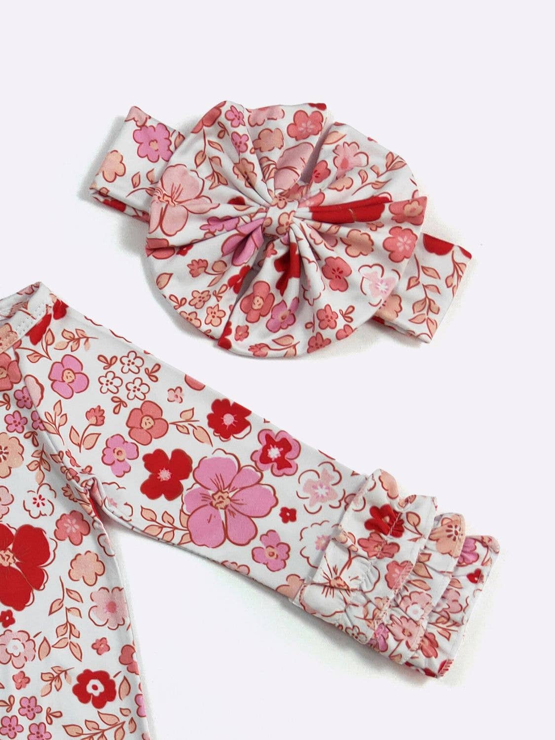 Cherry Floret Baby Gown