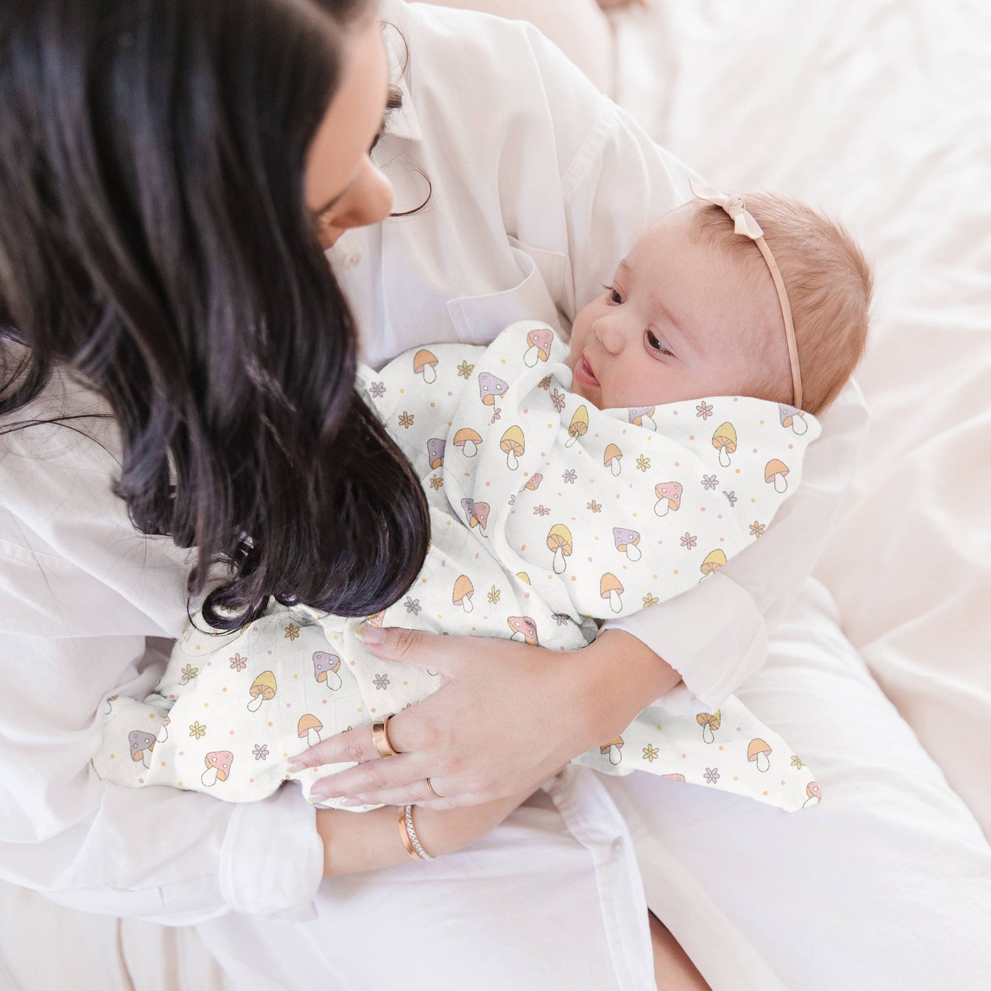 JuJuBe - Swaddle Blanket Set Mushy Love