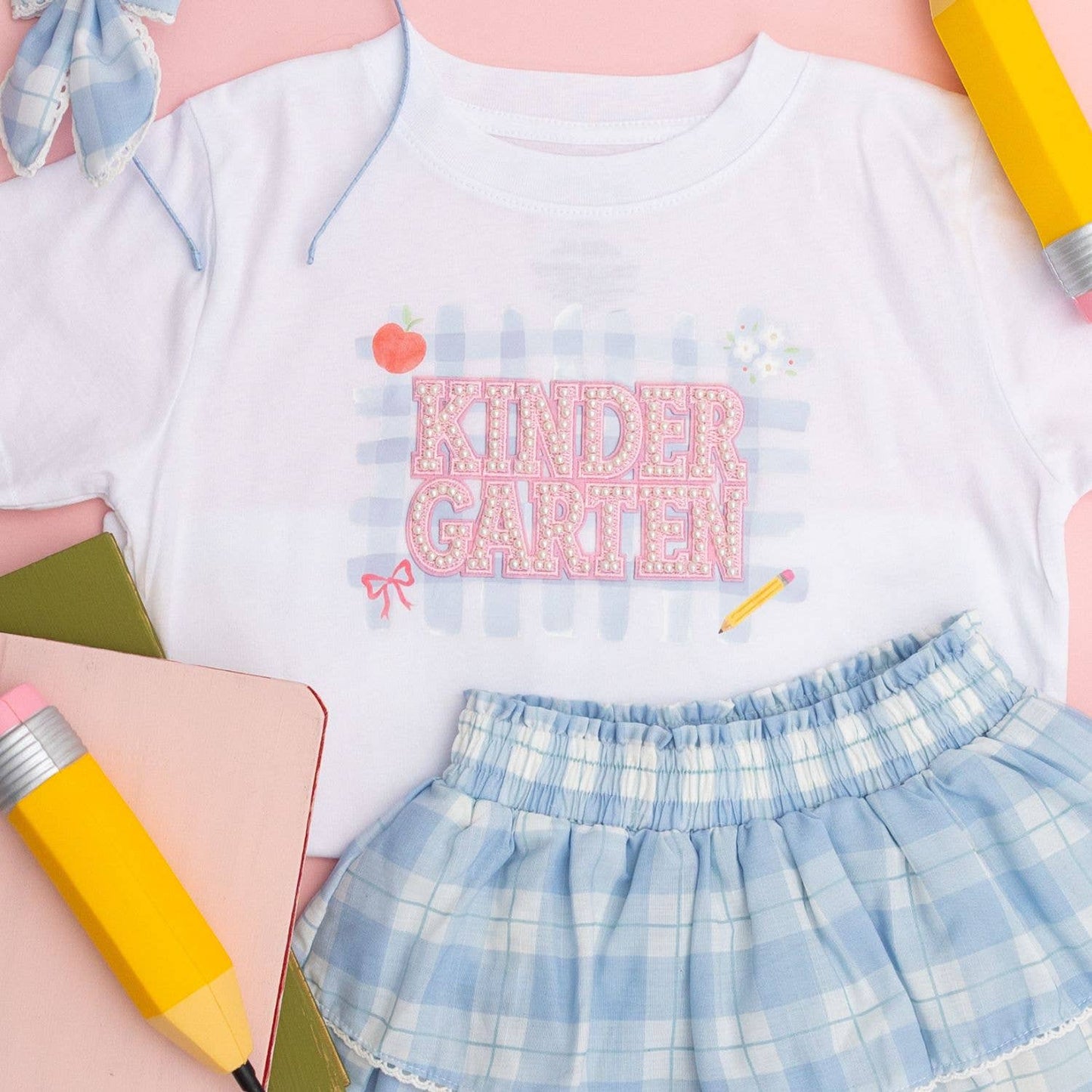 Sweet Wink - Blue Plaid Bow Headband - Kids Hair Accessories