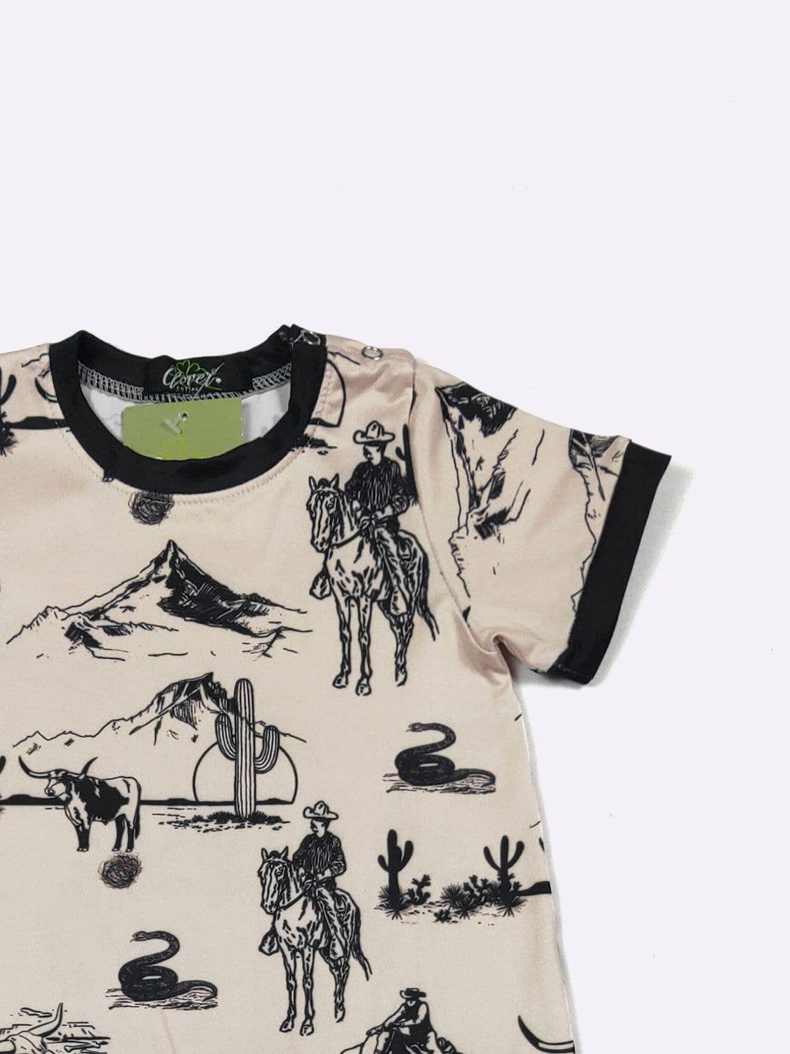 Cowboy Frontier Boy Romper