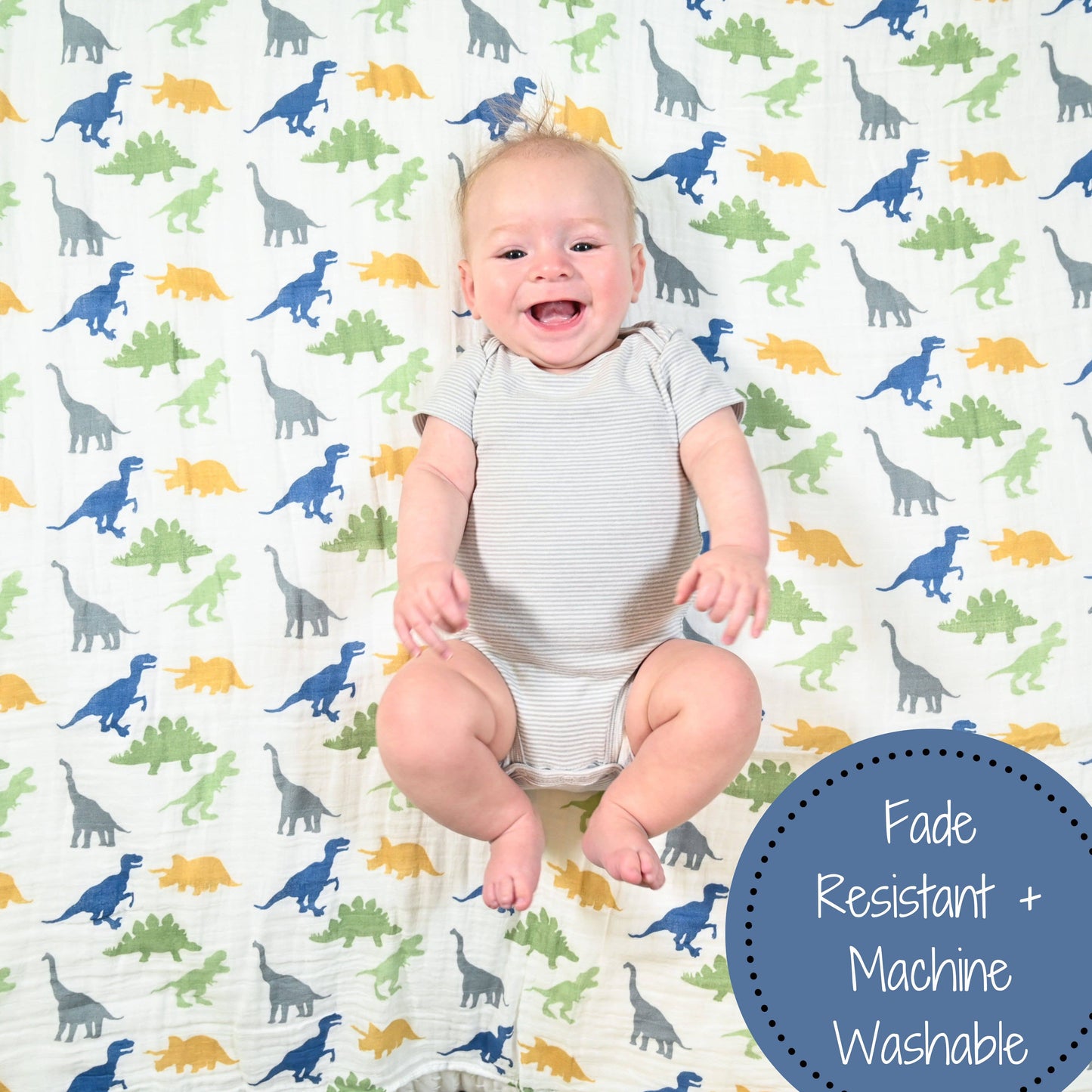 LollyBanks - Rawr-Some Baby Muslin Cotton Blanket