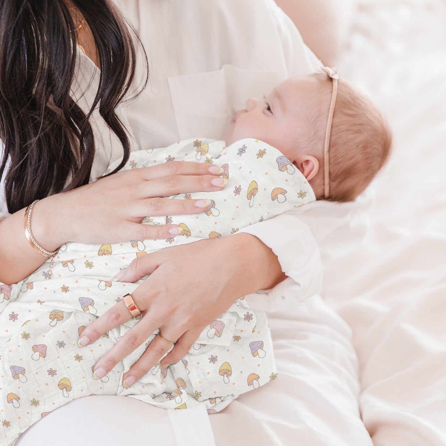 JuJuBe - Swaddle Blanket Set Mushy Love