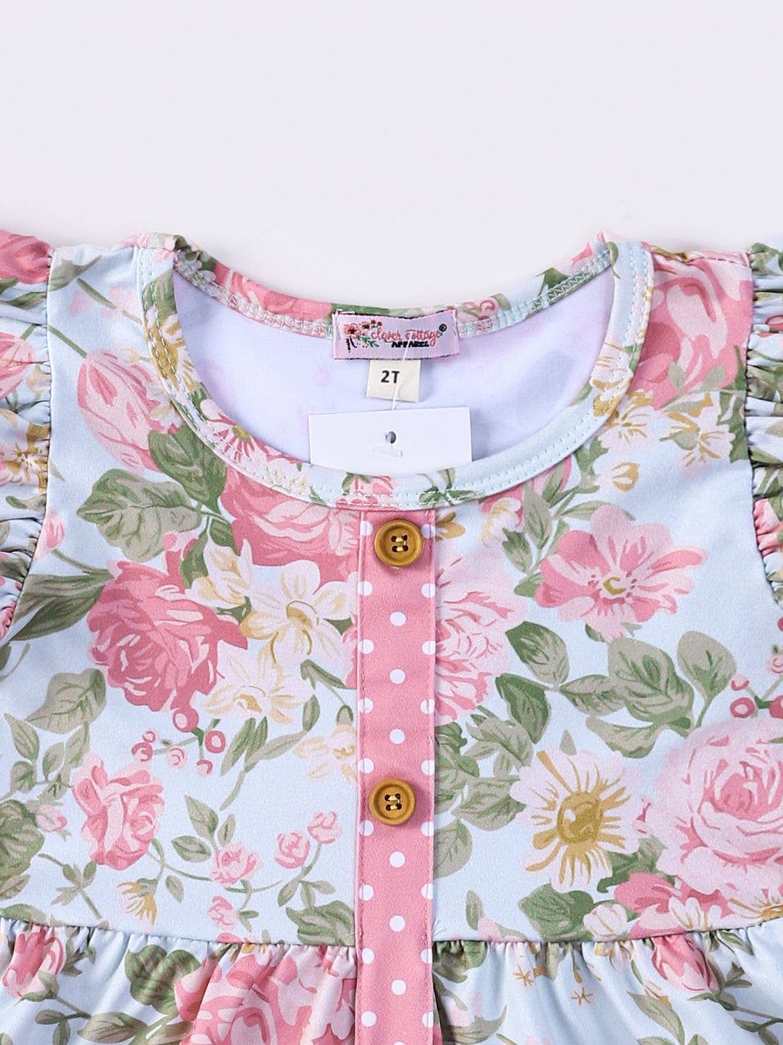 Antique Rose Summer Girls Dress