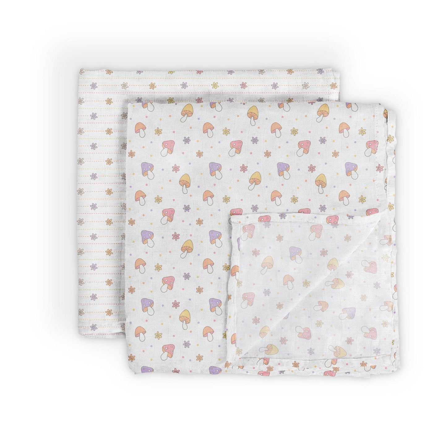 JuJuBe - Swaddle Blanket Set Mushy Love