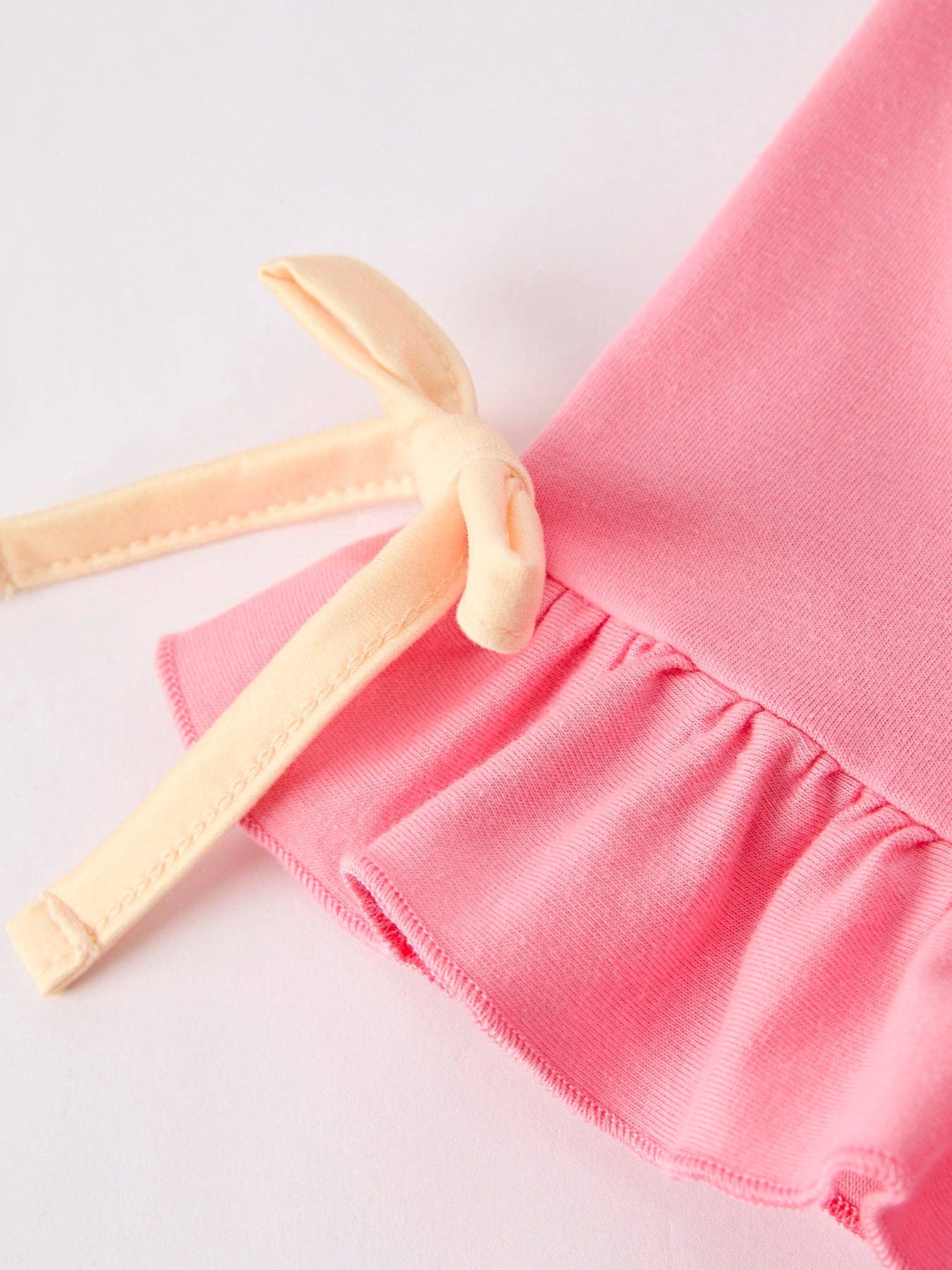 Girl's Summer Bow Short Sleeve Shorts Set