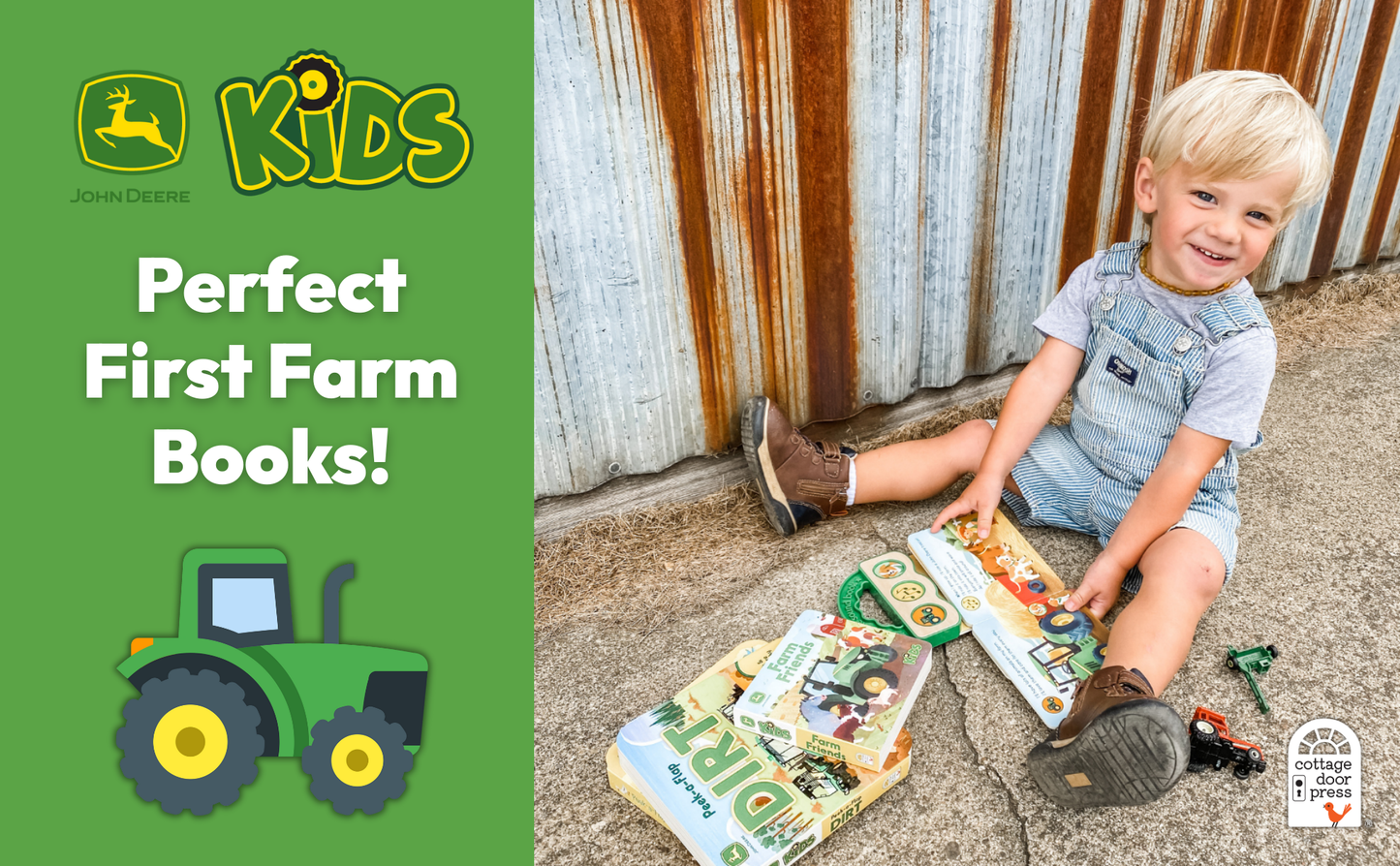 Cottage Door Press - John Deere Kids Farm Friends Lift-a-Flap Board Book