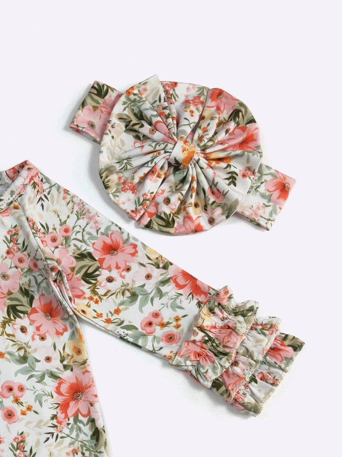 Peach Antique Baby Gown
