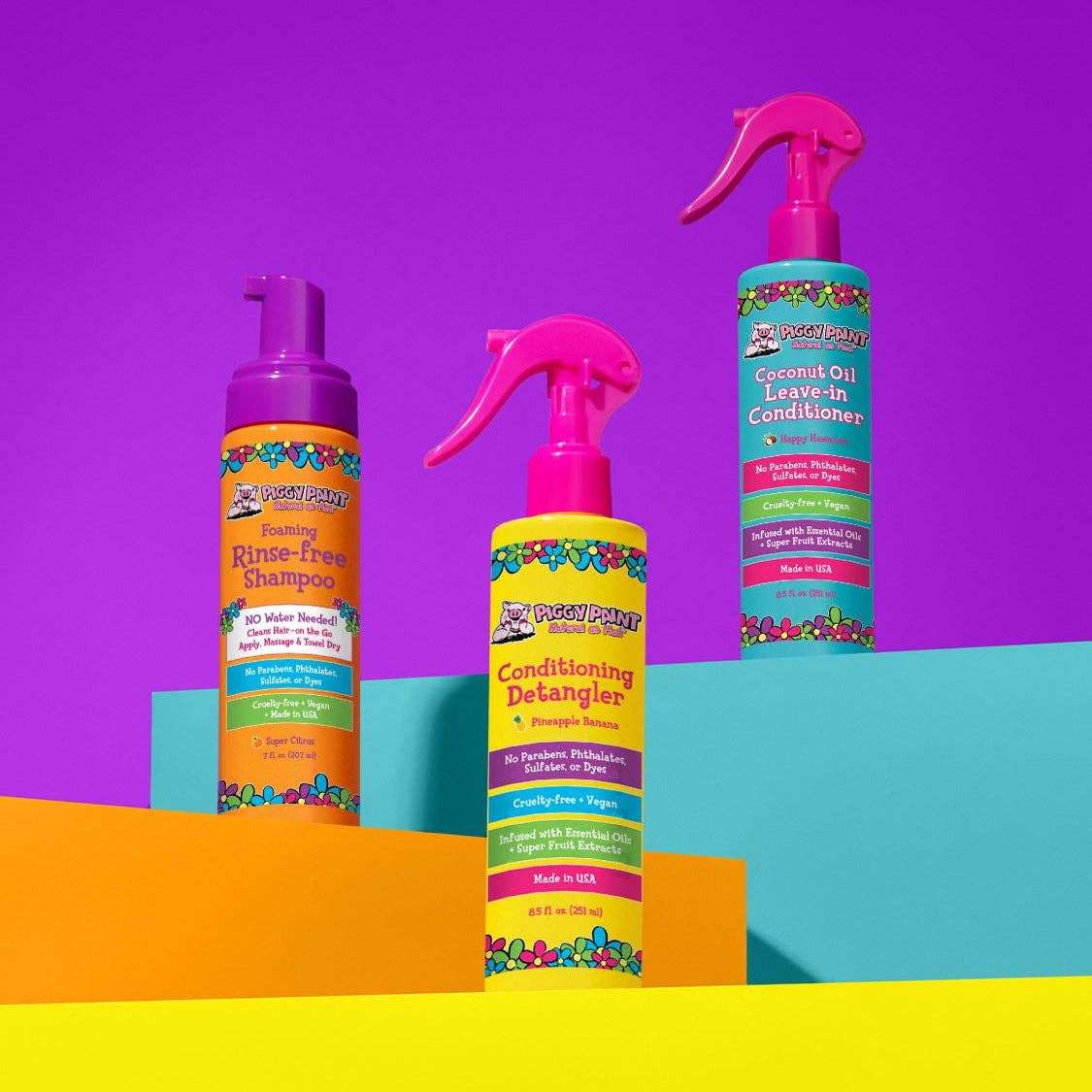 Piggy Paint - Pineapple Banana Conditioning Detangler Non-Toxic Hair Care
