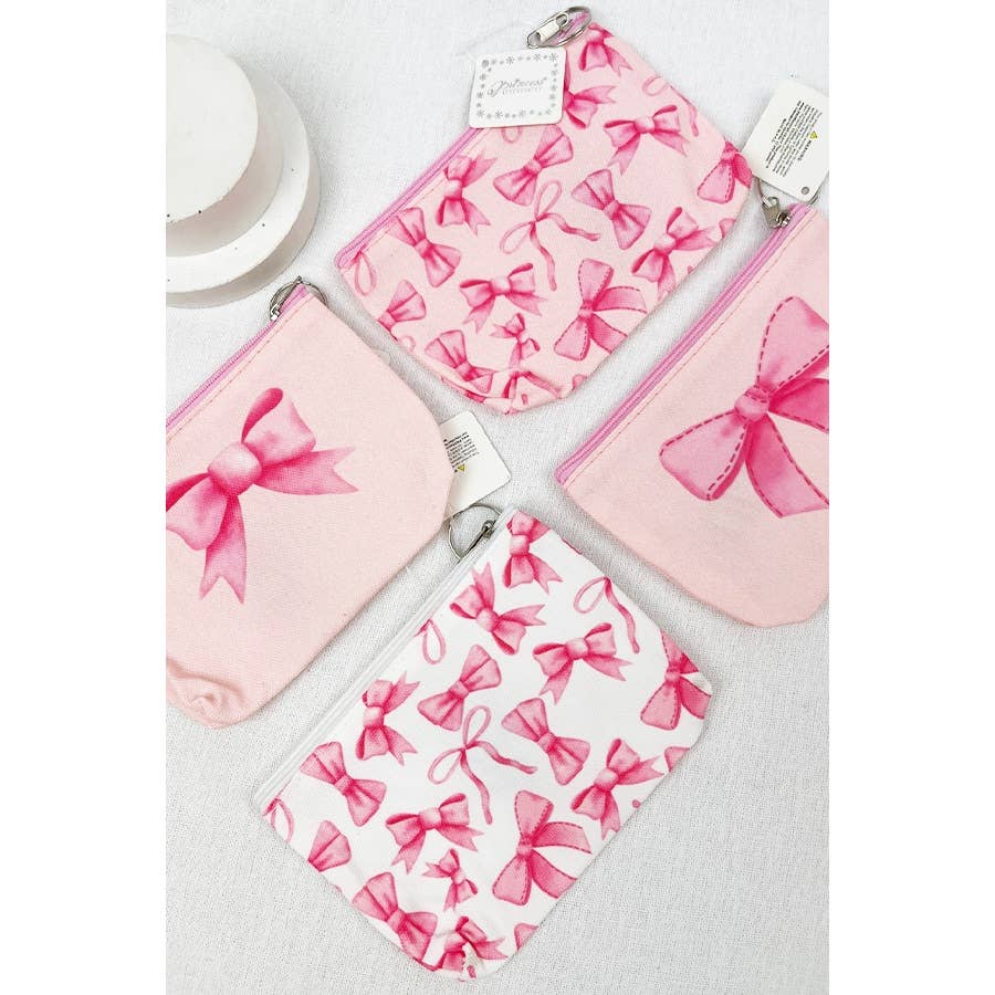 Bow Design Pouch with Accessories
