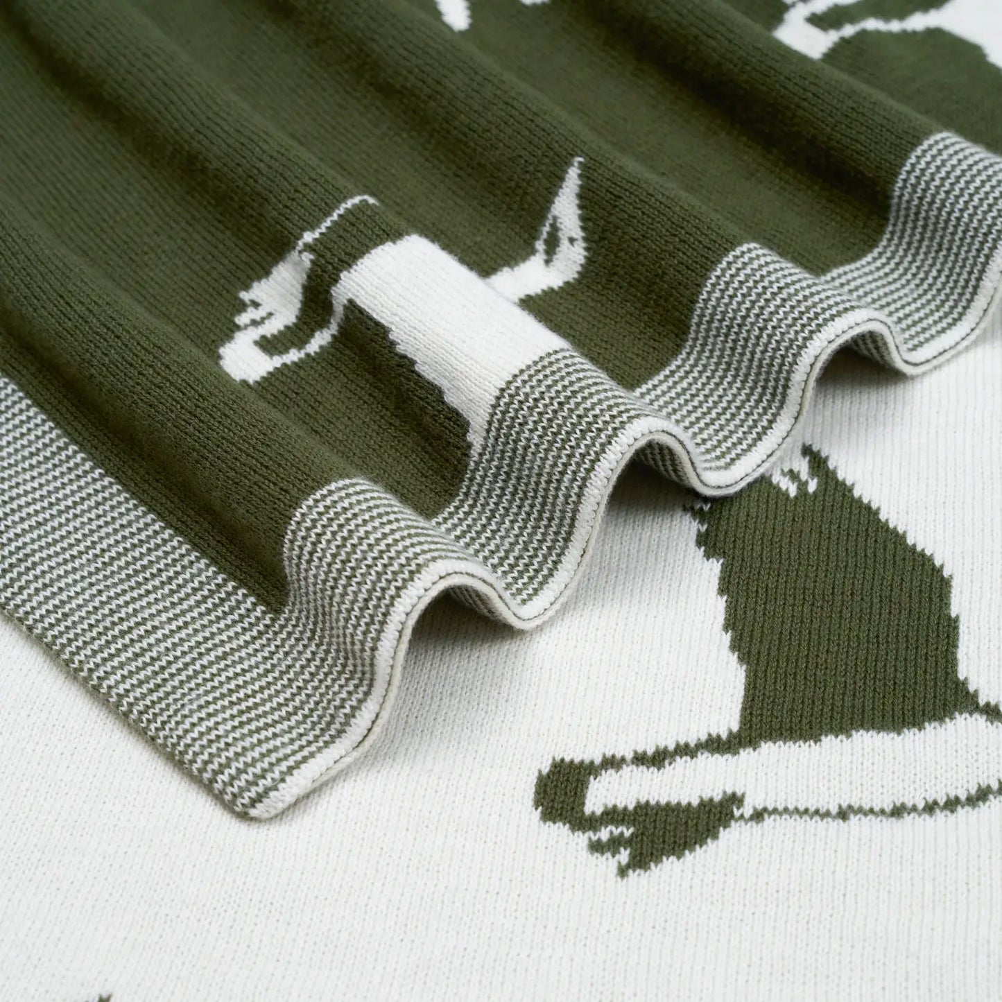 SWaddle AN - Mallard Duck Jacquard Baby Blanket