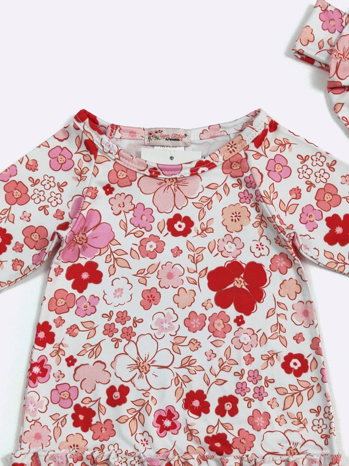 Cherry Floret Baby Gown