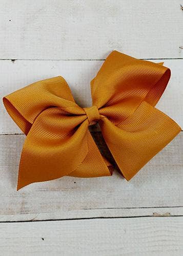 Classic Oversized Grosgrain Hair Bow - Alligator Clip