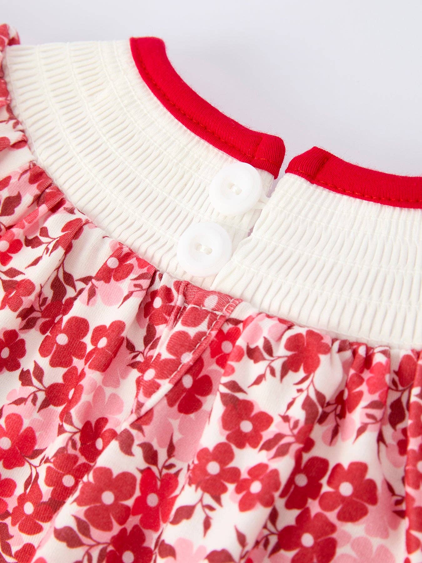 Rylee Faith Designs - Valentine's Day "BE ❤ MINE" Embroidered Floral Girls' Romper