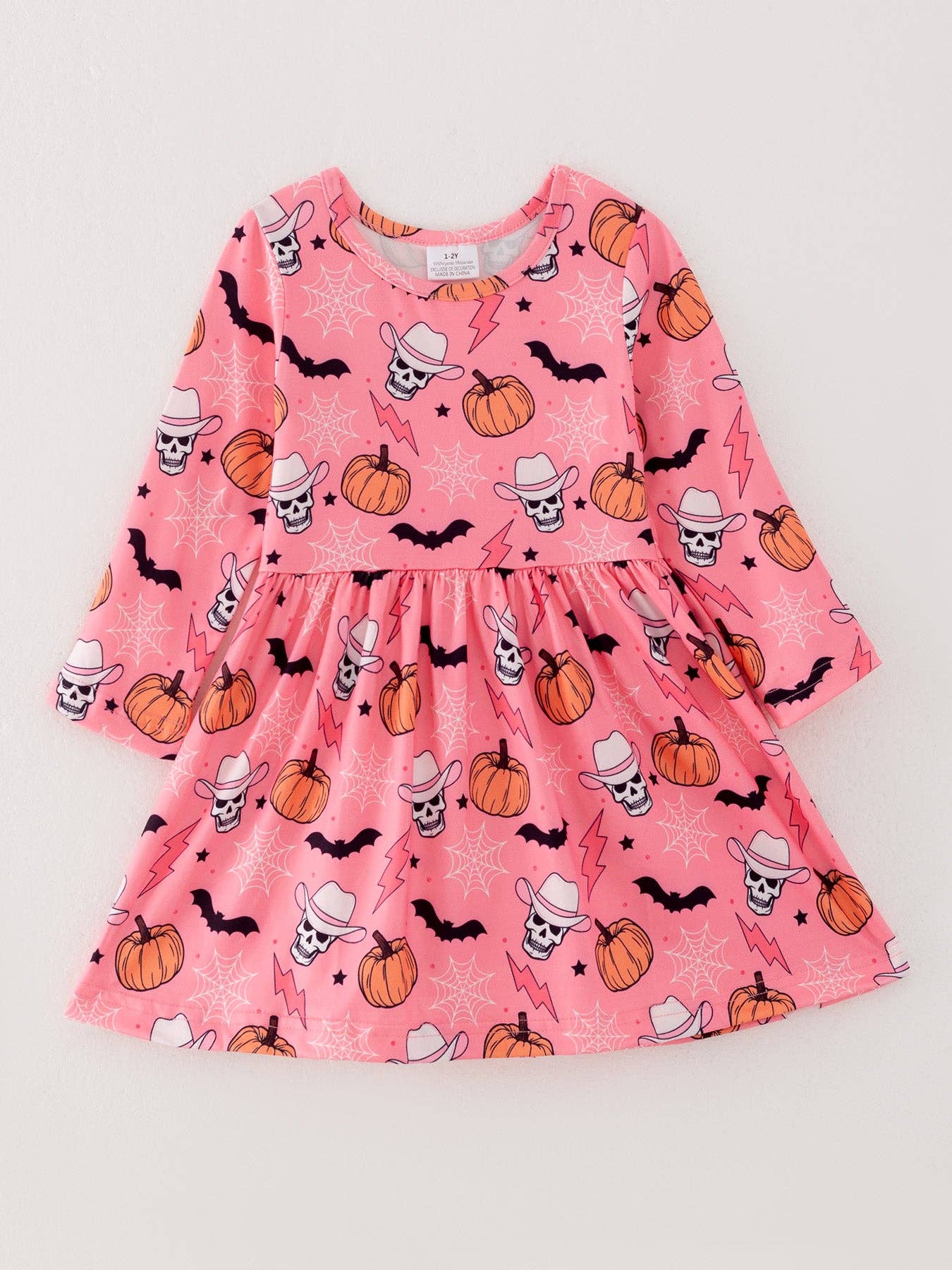 Halloween Girls Print Dress