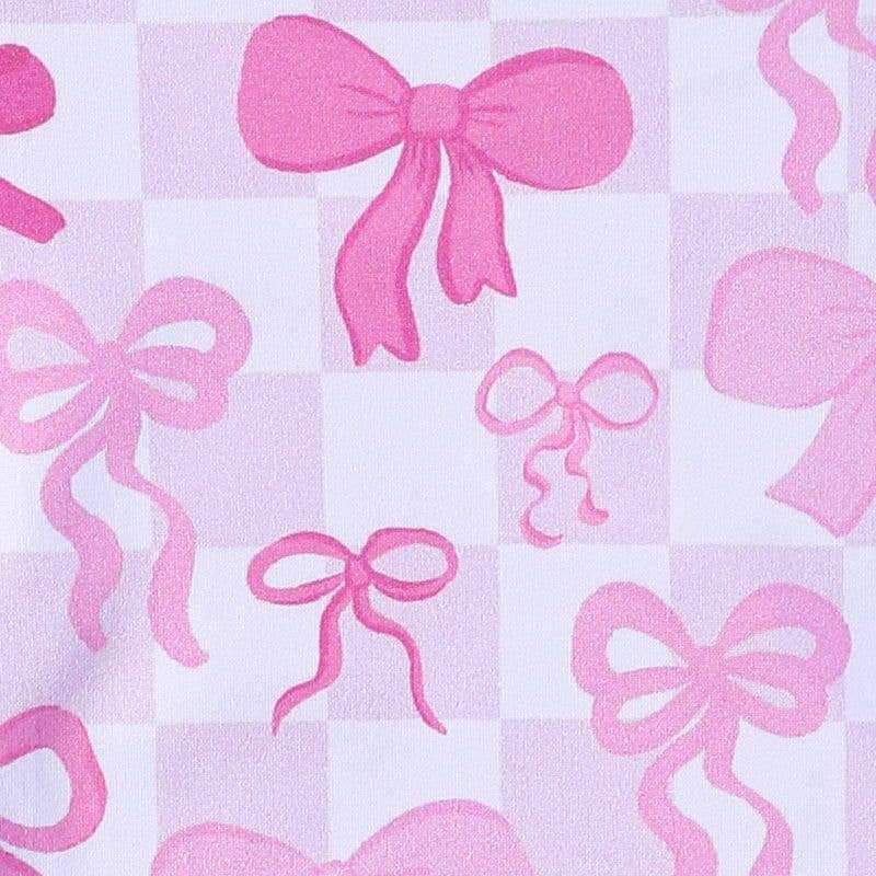 Checkered Coquette Baby Romper