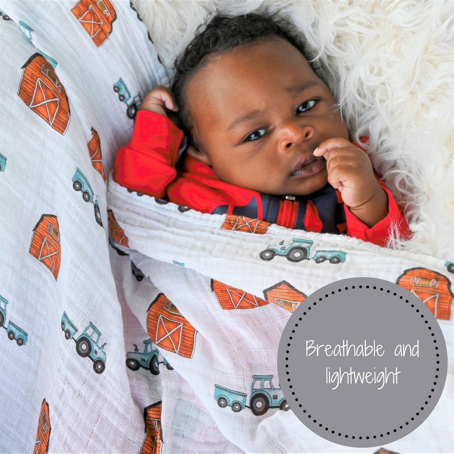 LollyBanks - How We Roll Baby Swaddle Blanket