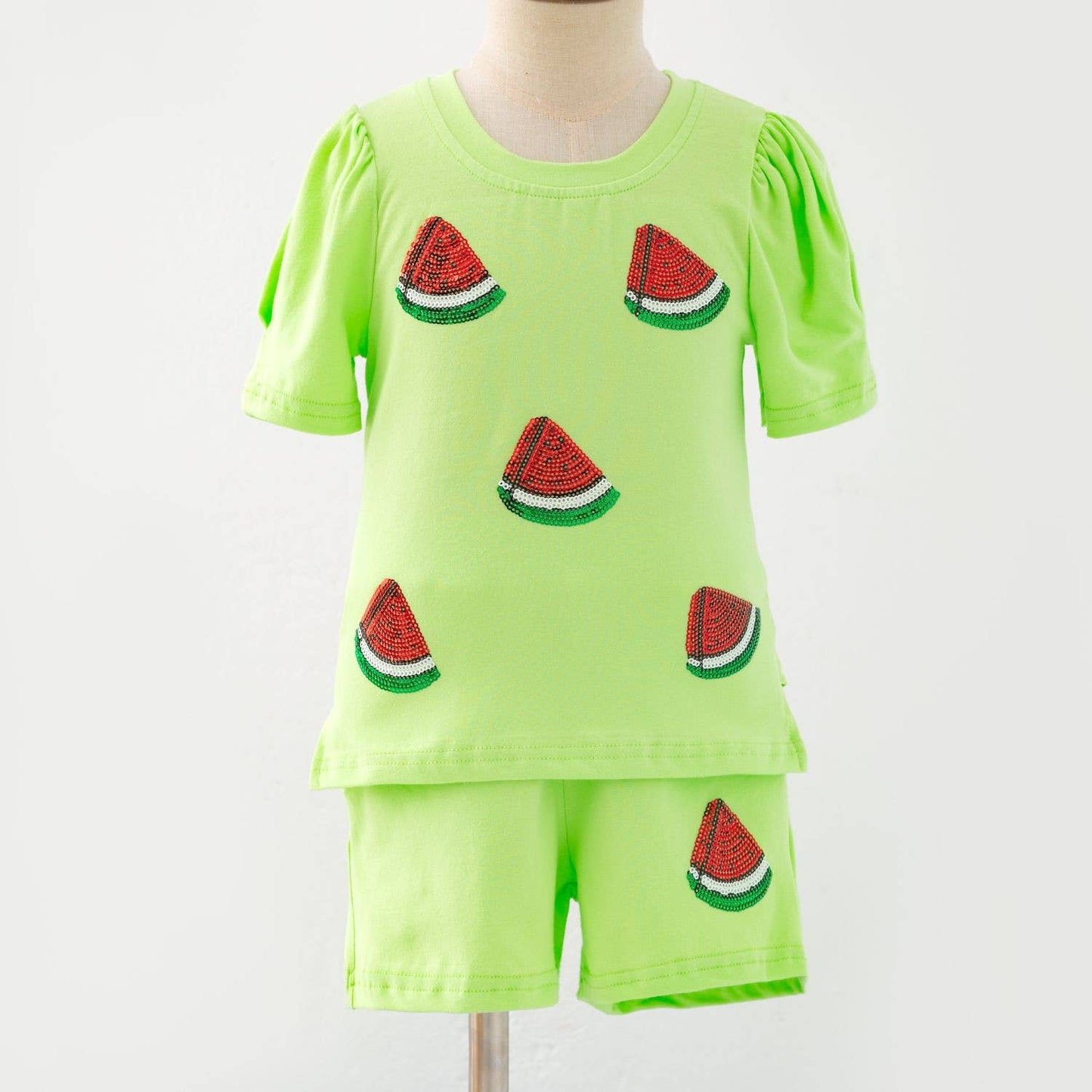 Watermelon Sequin Girls Set