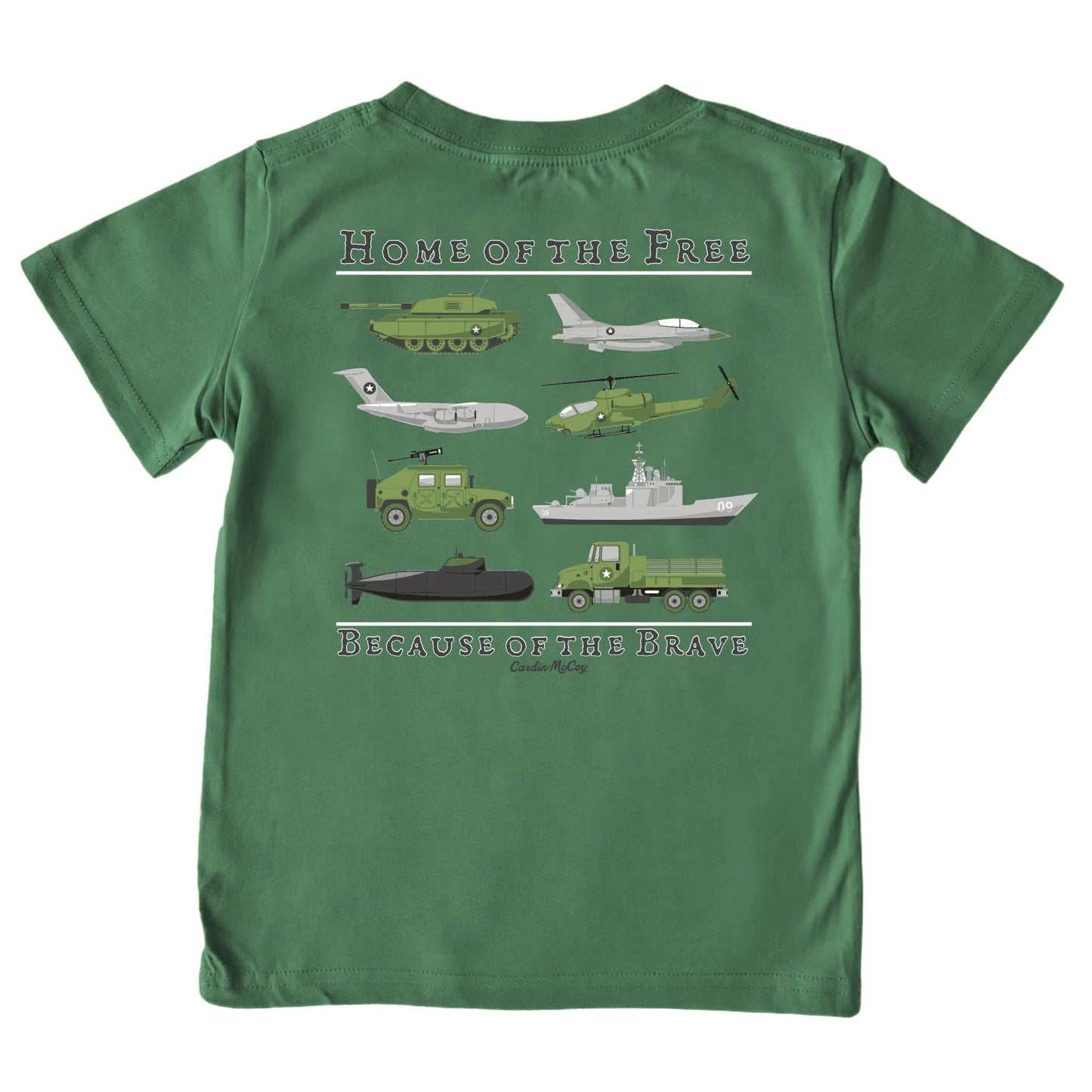 Cardin McCoy - Kids' Home of the Free Short-Sleeve Tee