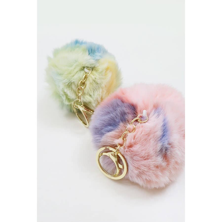 Two Tone Plush Keychain