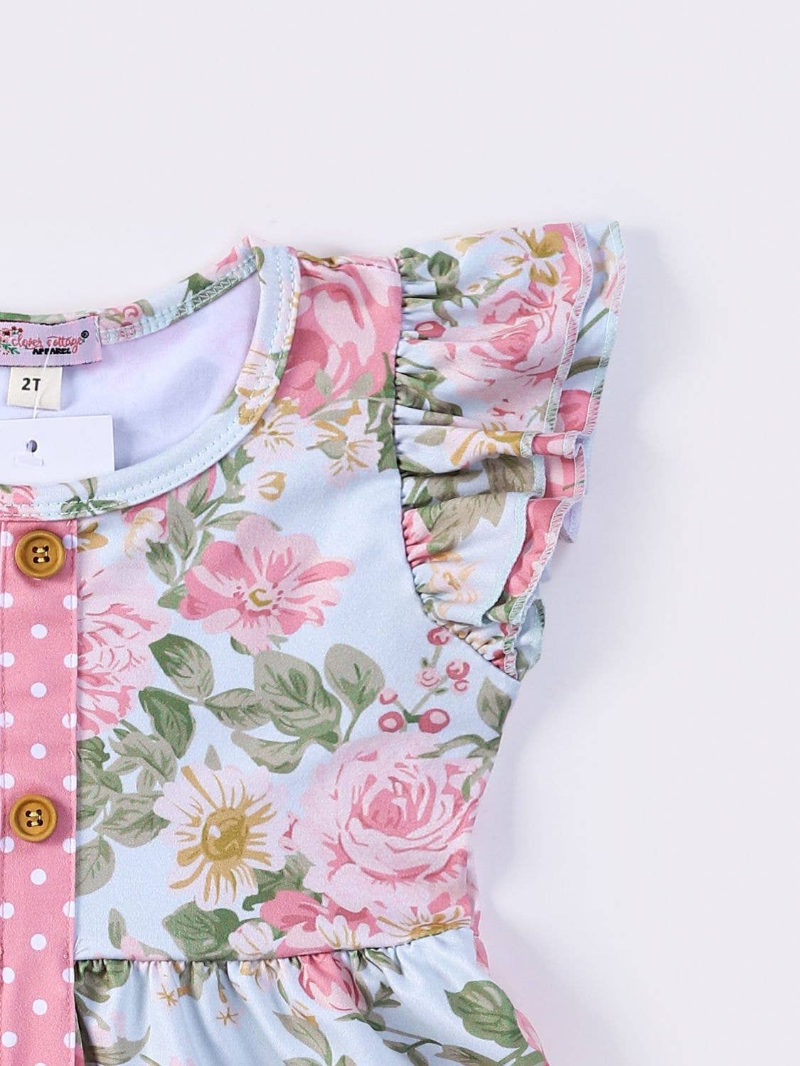 Antique Rose Summer Girls Dress