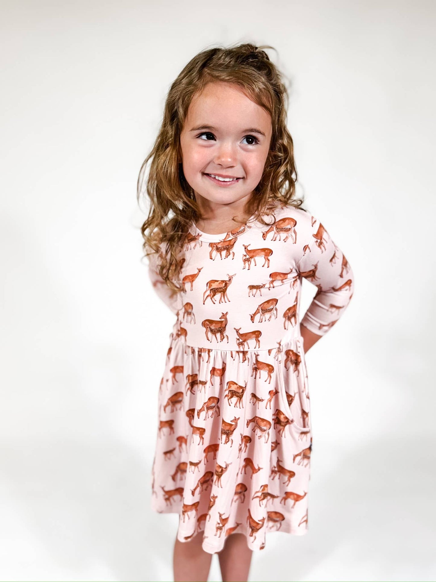 Goosies - Does & Fawns- 3/4 Sleeve Dress