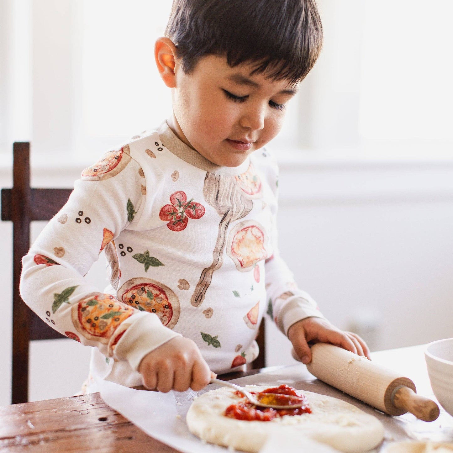 Burt's Bees Baby - Brick Oven Pizza Kids PJ Set
