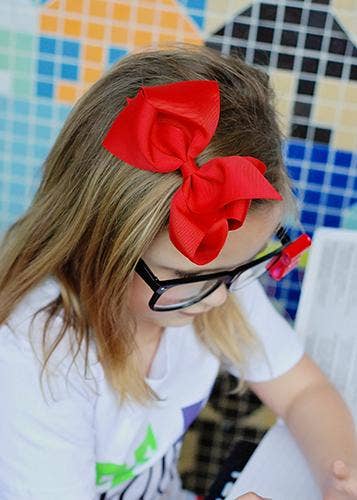 Classic Oversized Grosgrain Hair Bow - Alligator Clip