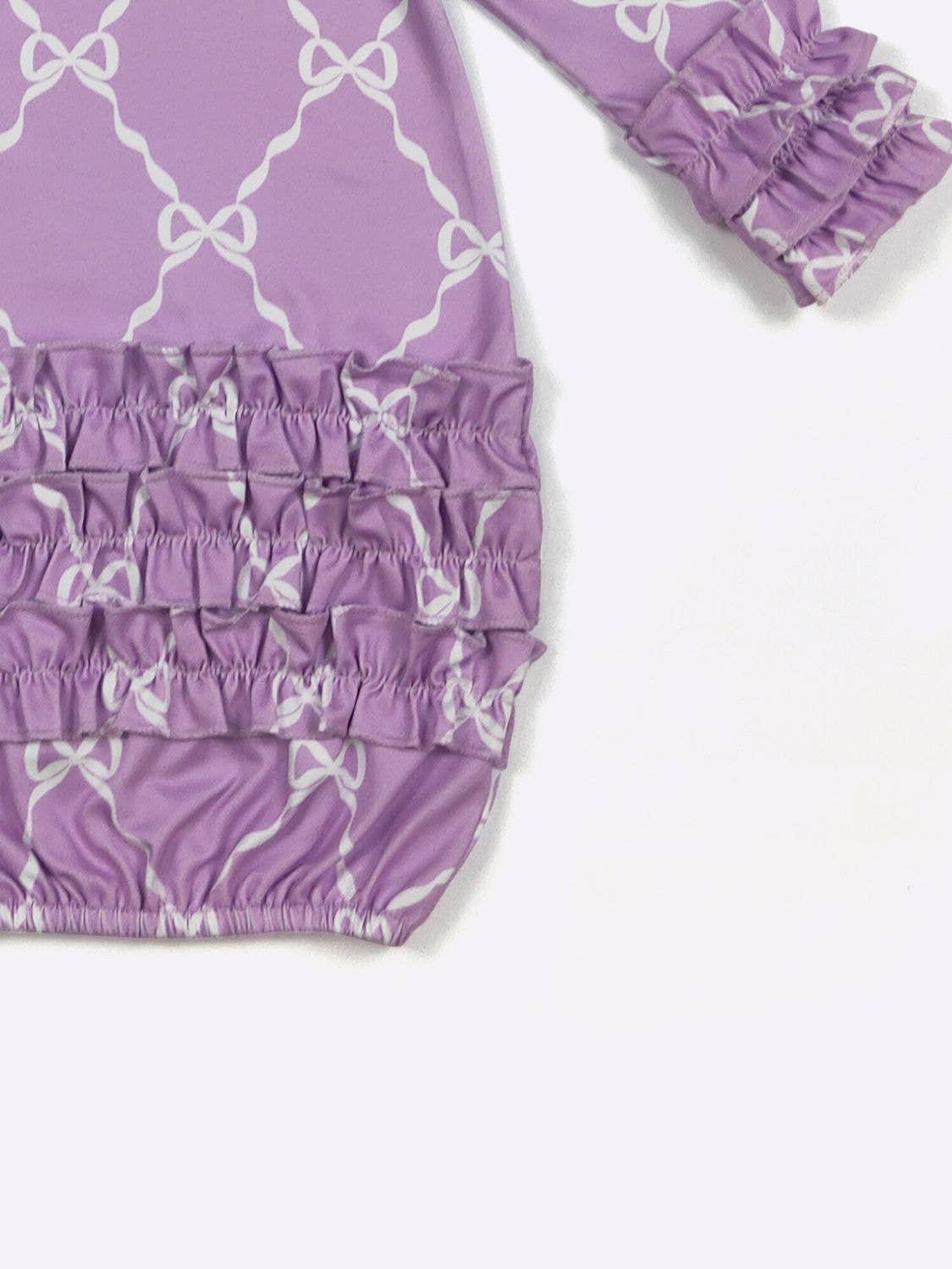 Clover Cottage - Plum Coquette Baby Gown