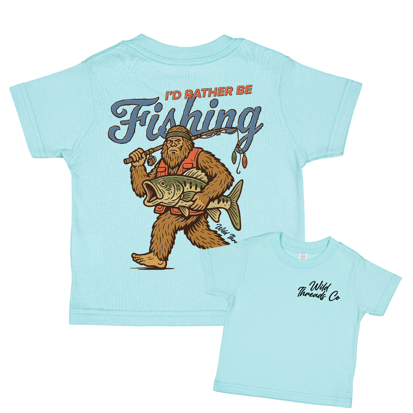 Wild Threads Co - I'd Rather Be Fishing Tee