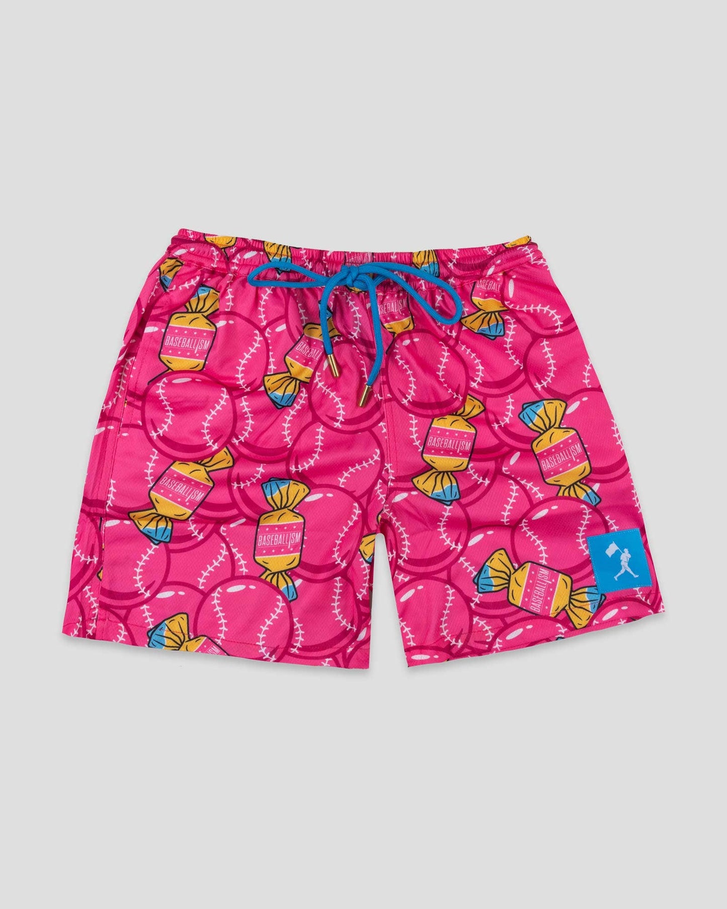 Baseballism- Doubles and Bubbles Diamond Air Mesh Shorts - Youth
