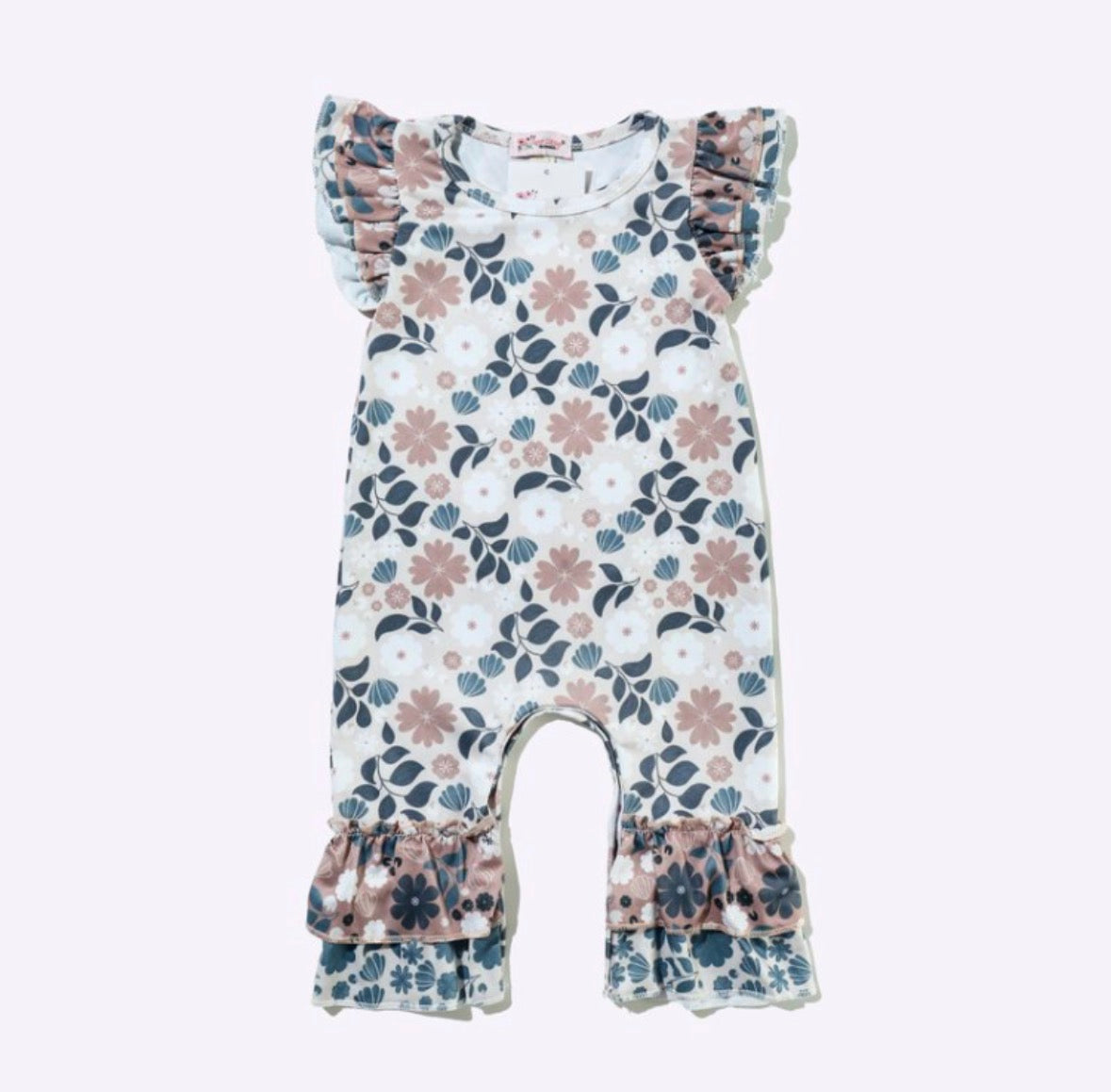 Emerald Autumn Tier Baby Romper