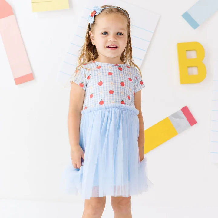 Apple Gingham Tutu Dress