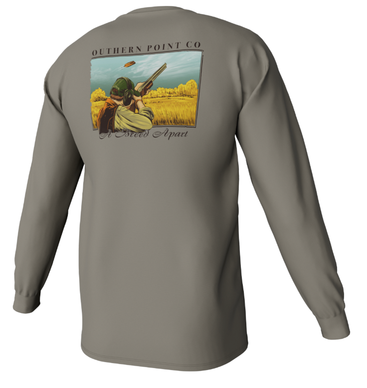 Southern Point Co Long Sleeve Youth Clay Shooting Pocket Tee