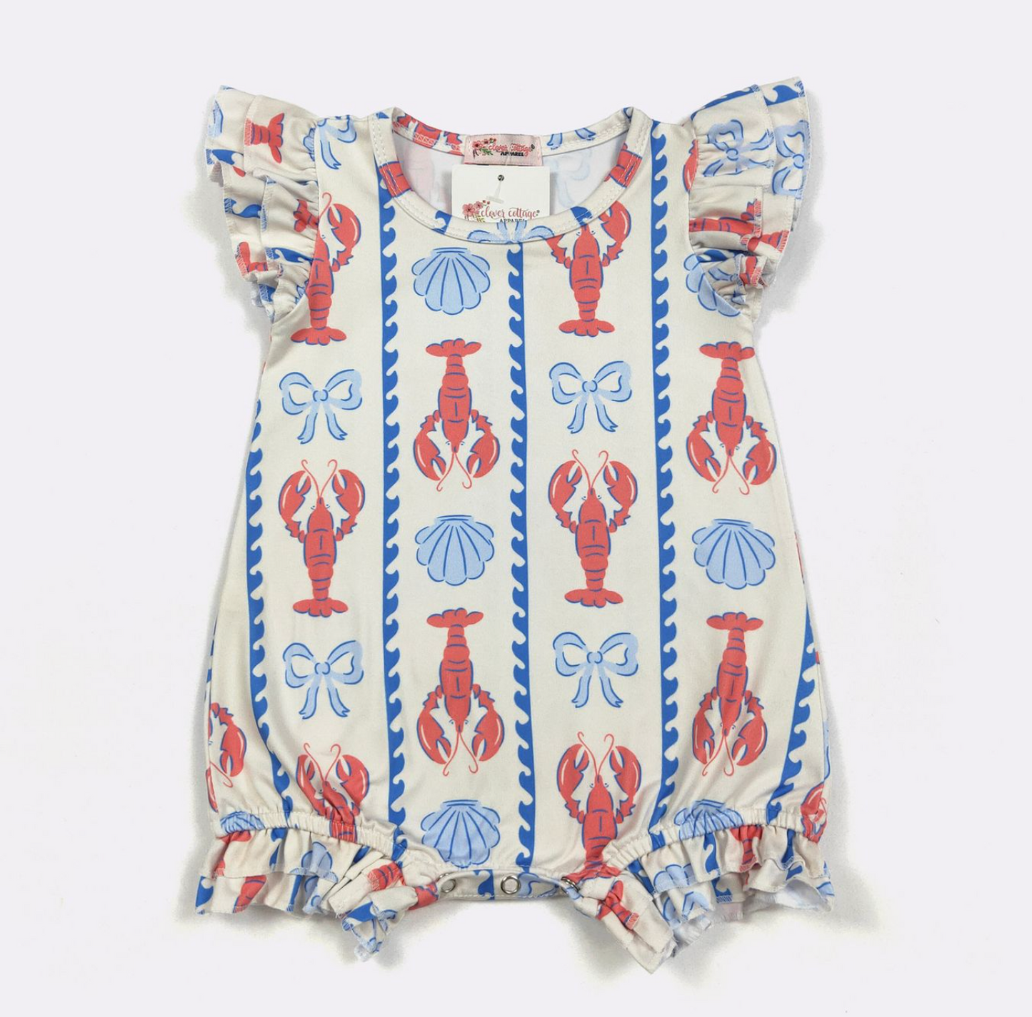 Lobster Coquette Baby Romper