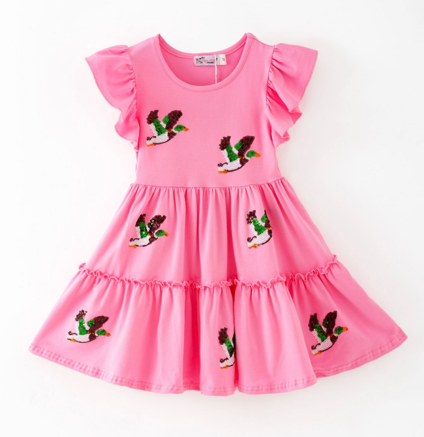 Duck Sequin Girls Dress
