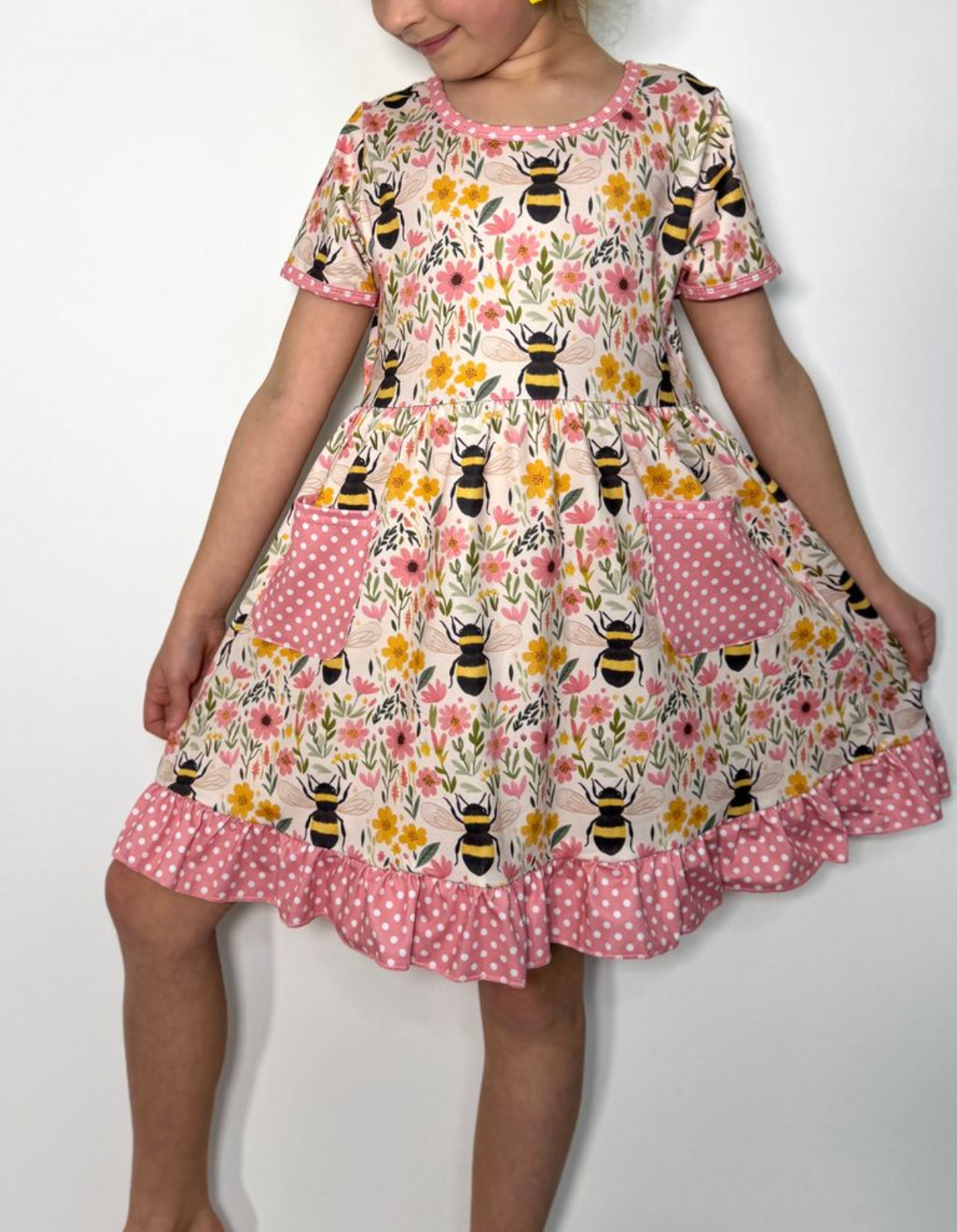 Bee Blooms Girls Dress