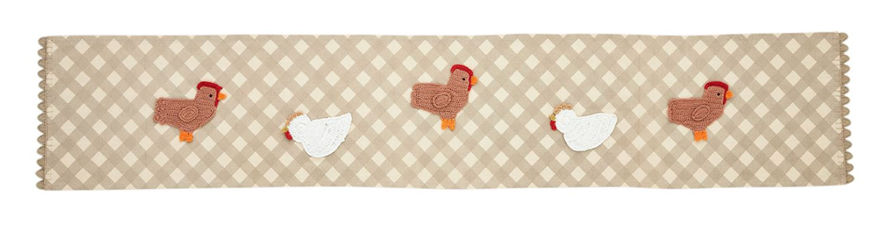 Mudpie Chicken Table Runners
