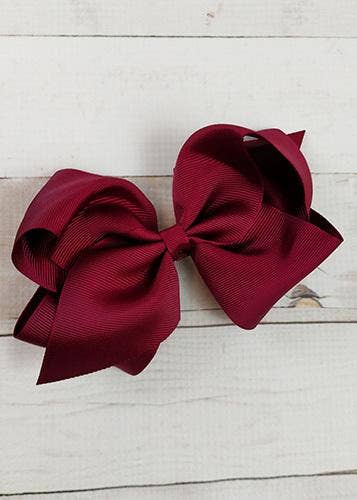 Classic Oversized Grosgrain Hair Bow - Alligator Clip