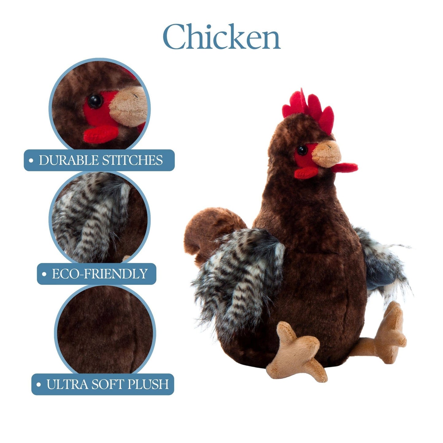The Petting Zoo - 12" (28cm) Wild Onez Chicken