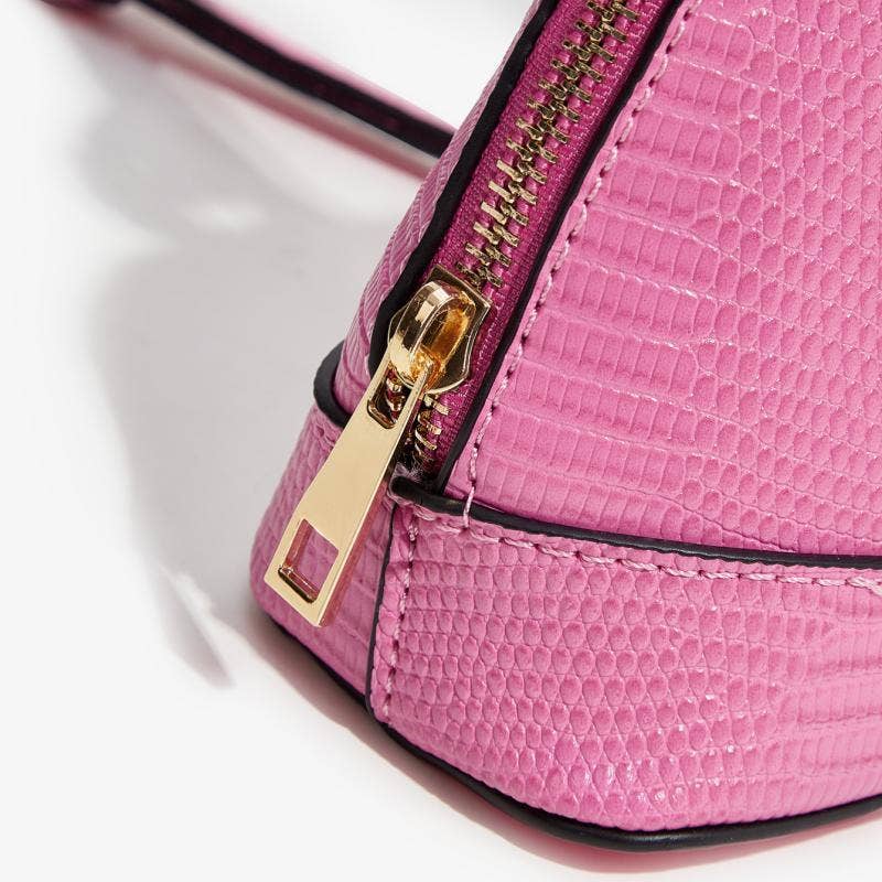 Pink Crossbody Satchel Bag